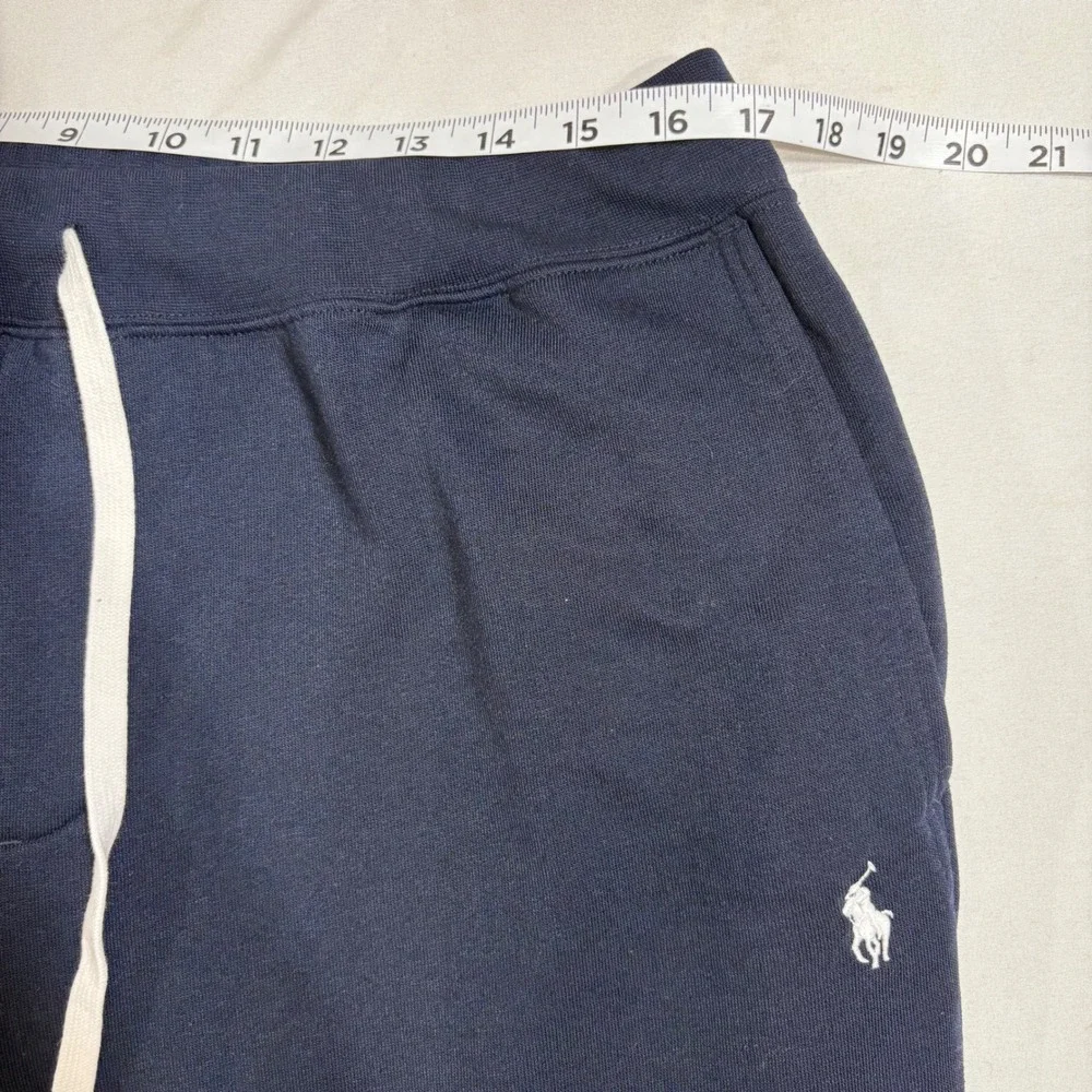 Polo Ralph Lauren Joggers Mens XL Navy Blue Logo Fleece Sweatpants Athleisure